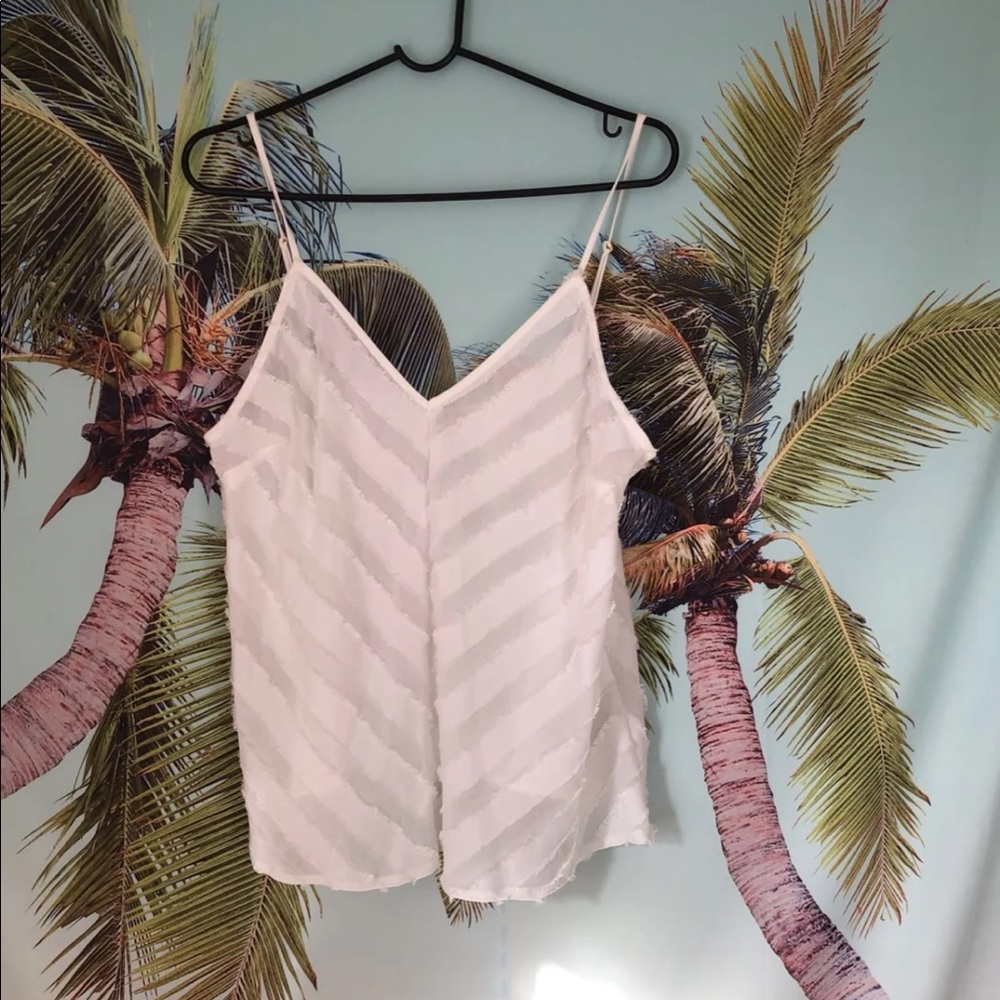 Free People Textured Striped Tank - L